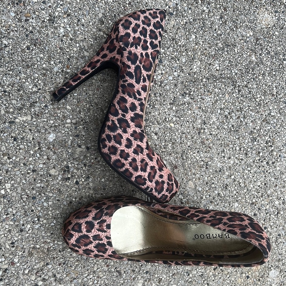 Animal print heels